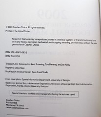2009 Coach of the Year Clinics Football Manual Coaching Book