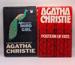 Vintage Lot 8 Agatha Christie Books Hercule Poirot Mystery Dell Cover Art 60s 70