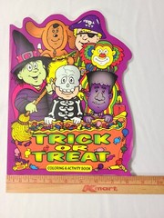 NOS Vintage 1999 Trick Or Treat Halloween Coloring & Activity Book 75 Pages New