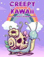 Creepy Kawaii Pastel Goth Coloring Book: 100+ Coloring Pages with High-Quality I