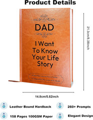 Gifts for Dad Birthday from Daughter Son – Dad I Want to Know Your Life Story Jo