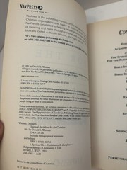 Spiritual Disciplines for the Christian Life Donald S Whitney