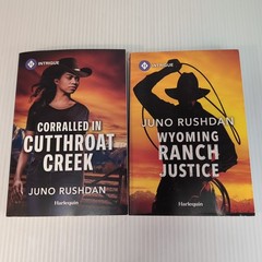 Lot of 2 Juno Rushdan Contemporary Cowboy Romance Harlequin Paperback Book