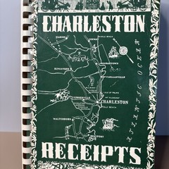 1950 Charleston Receipts Cookbook Vtg 1986 Reprint Junior League Spiral Southern