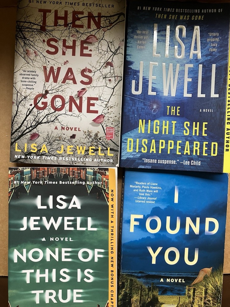 Lisa Jewell Lot of 4 Suspense Crime Thriller Books PB I found/The Night/Then She