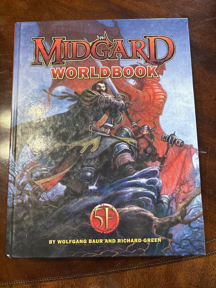 Midgard Worldbook by Richard Green and Wolfgang Baur (2018, Hardcover) used