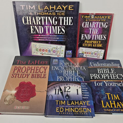 Prophecy Study Bible Tim Lahaye 5 Lot Hardcover ~ End Times, Encyclopedia & More
