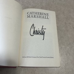 Vintage Book „Christy” by Catherine Marshall 1967 Red Hard Cover Good Condition
