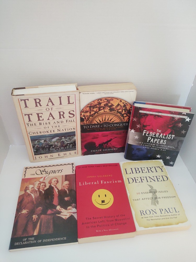 Lot Of 6 American History Books Lot Bundle Mixed Titles Subjects Ron Paul…