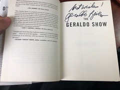 „The Geraldo Show – A Memoir” Geraldo Rivera Signed Benbella Books 2018