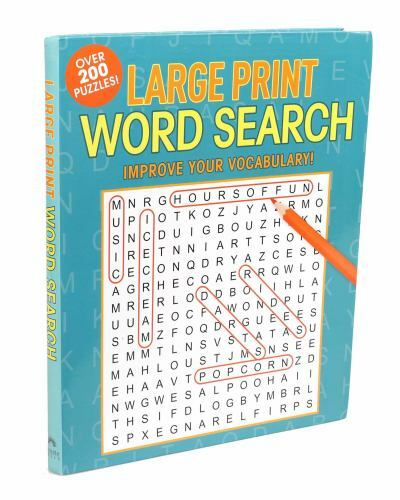 Large Print Word Search; Large Print Puzzle Books – 9781684123940, flexibound
