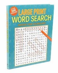 Large Print Word Search; Large Print Puzzle Books – 9781684123940, flexibound