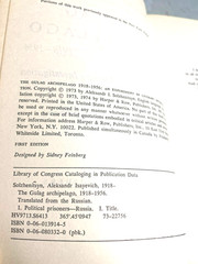 RARE 1ST EDITION! The Gulag Archipelago 1 by Aleksandr I. Solzheitsyn A GREAT PB