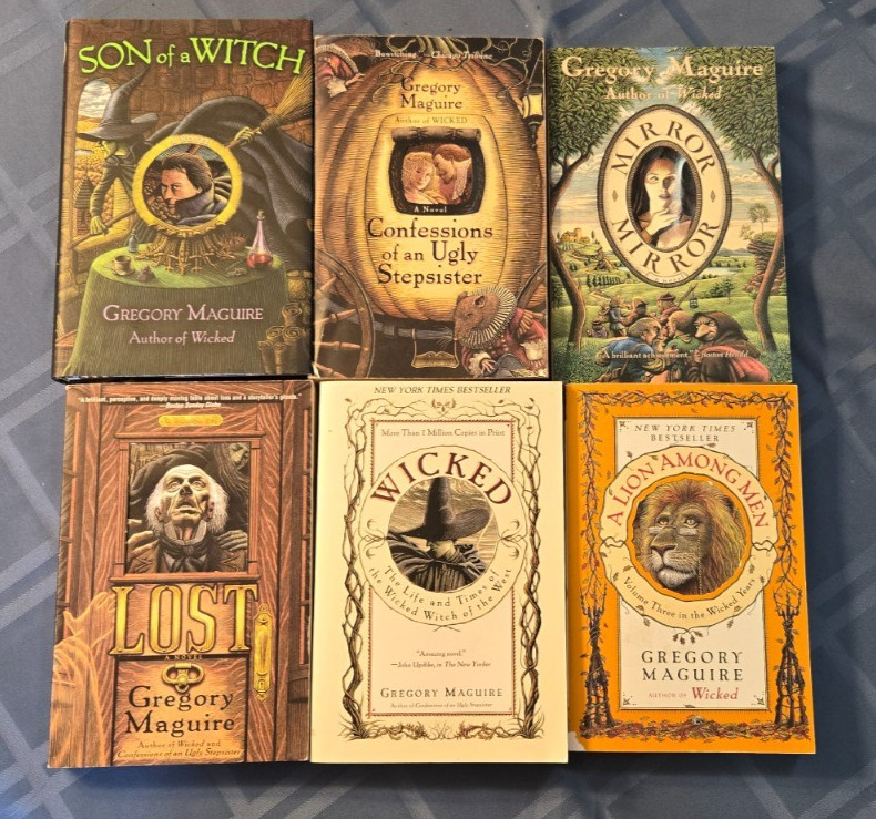 Gregory Maguire Lot of 6 Books – Wicked, Son of a Witch, Mirror-Mirror, and More