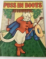1940s Vintage Linen Children’s Books Lot of 5 Whitman, Saalfield, Etc GRAPHICS!