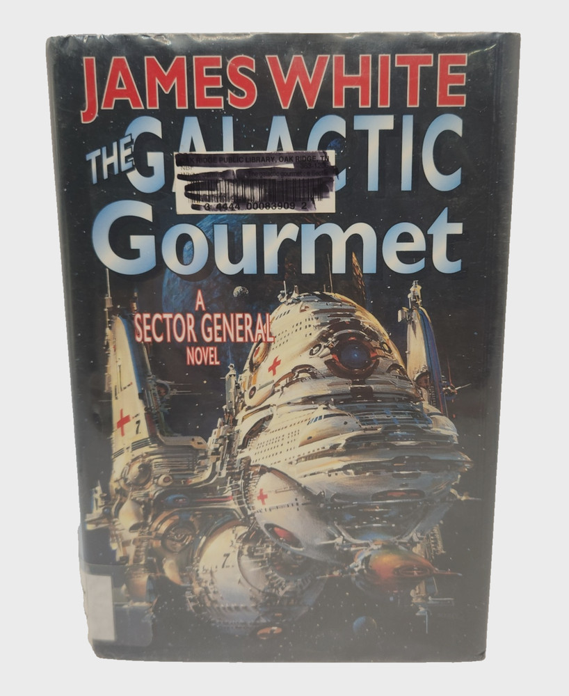 James White Book The Galactic Gourmet 1996 hardcover Library Edition Markings