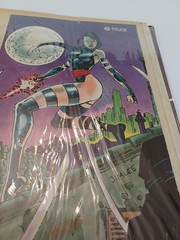 Book Of Various Super Heros Small Posters And Cards USED SEE Photos