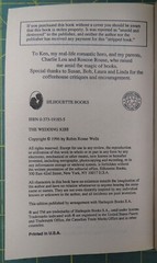 The Wedding Kiss By Robin Wells, Silhouette Romance #1185, 1996 Paperback