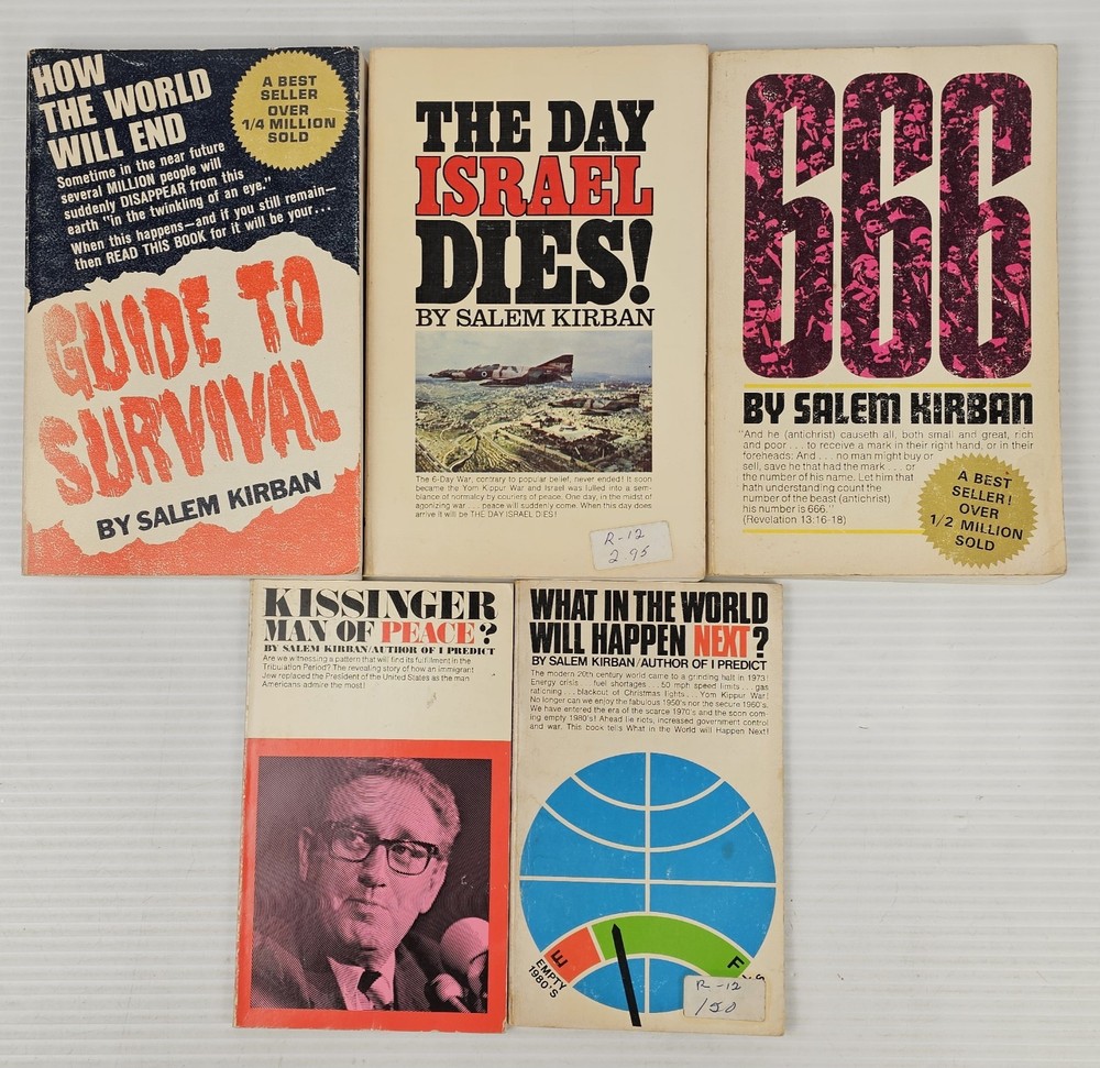 Salem Kirban 666, Guide To Survival, 5 Book Lot