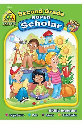 School Zone Second Grade Super Scholar Wo- 9781589470125, paperback, School Zone