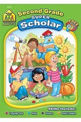 School Zone Second Grade Super Scholar Wo- 9781589470125, paperback, School Zone