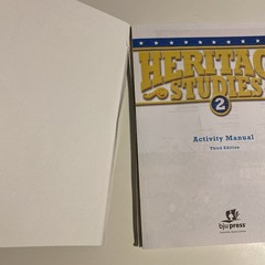 # BJU Heritage Studies 2, Activity Manual, 3rd Edition, No Writing