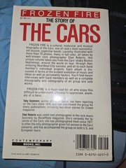 Frozen Fire : The Story of The Cars by Toby Goldstein (paperback 1985) some wear