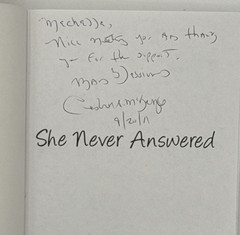 She Never Answered by Cedric S. Mckenzie, SIGNED Paperback, B124