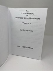 Untold History Japanese Game Developers Vol 1 Paperback Clean Pages