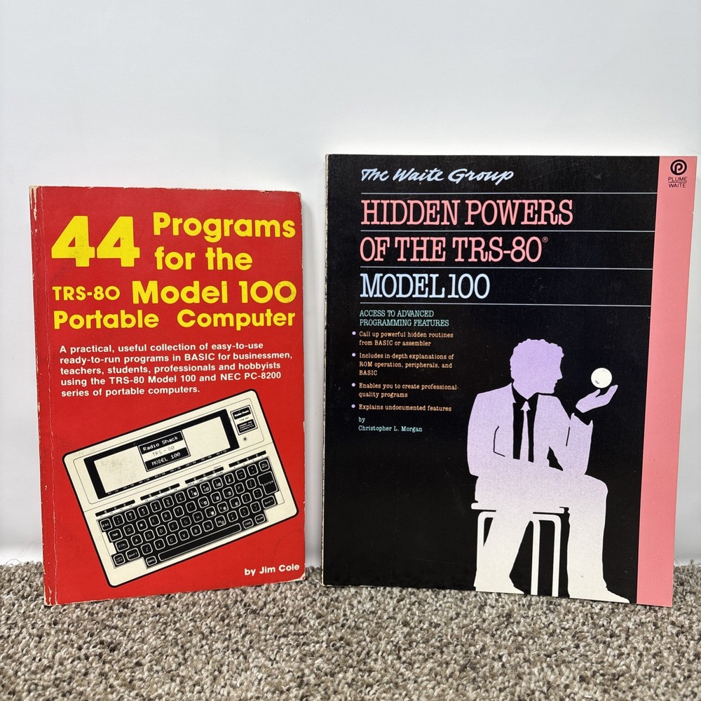 Hidden Powers of the TRS-80 Model 100 Book Lot Radio Shack Tandy Computer