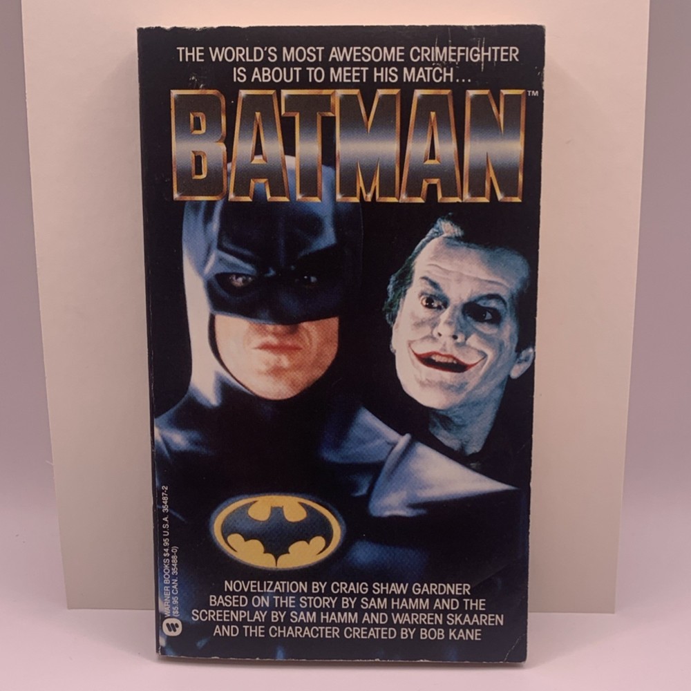 Batman by Craig Shaw Gardner Paperback 1989 Warner Books Film/TV Adaptation