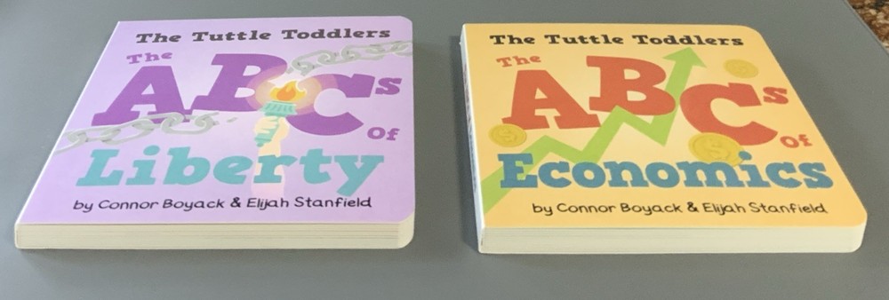 The Tuttle Toddlers ABCs Set -2 Board Books By Connor Boyack Excellent Condition