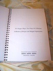 „Favorite Recipes from Kappa Kappa Kappa” sorority cookbook, Upsilon chap, 1951