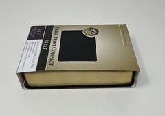 Holman KJV Large Print Compact Bible Black Premium Bonded Leather Red Letter