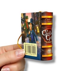 new A Christmas Carol Charles Dickens miniature book hardcover 440 pg easy read
