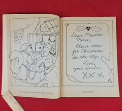 Vintage 1988 Meadow Mouse’s City Christmas Story Coloring Book 47 Pages