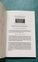 SIGNED The Black Holocaust: Global Genocide DEL JONES War Correspondent Rare!