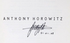 *SIGNED* First Edition ANTHONY HOROWITZ hardcover & jacket SNAKEHEAD 383 pages