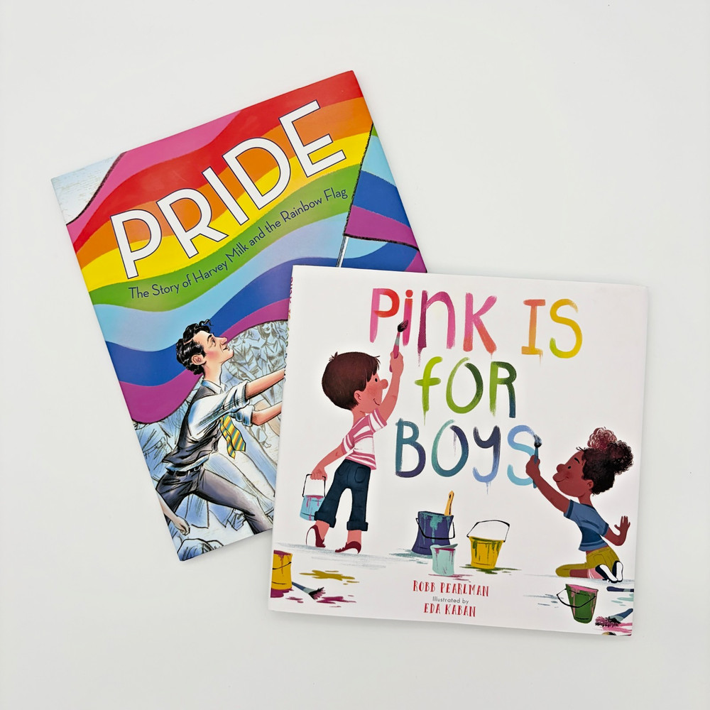 LGBTQ Childrens Books PRIDE Harvey Milk Pink Is For Boys Hardcover Book Lot