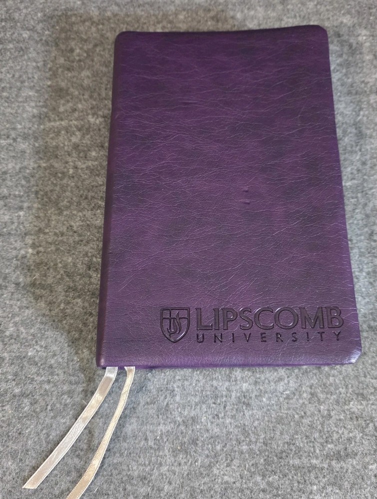 New ZONDERVAN NIV Student Bible – Lipscomb University Purple Bonded Leathersoft