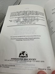 The Holy Bible – King James Version – 1987 International Bible Society – HC