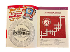 Alabama Roll Tide Activity Book Drawing Crosswords Family Fun 2012 36 Pages
