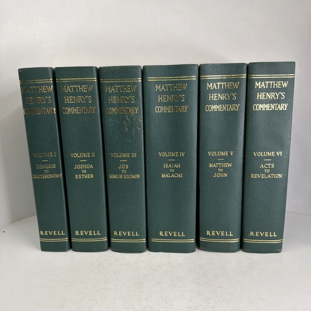 Matthew Henry’s Commentary on the Whole Bible Complete 6 Volume Set Revell HC