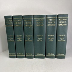 Matthew Henry’s Commentary on the Whole Bible Complete 6 Volume Set Revell HC