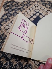 HAROLD AND THE PURPLE CRAYON Crockett Johnson HC BOOK (c) 1955 1st Edition ~VG+~