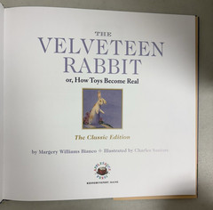 The Velveteen Rabbit by Margery Williams Bonus 4 Coloring Pages Classic Edition