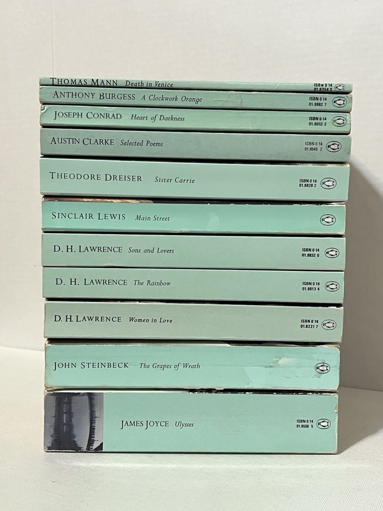 Penguin 20th Century Lot James Joyce Mann DH Lawrence John Steinbeck Mann Conrad