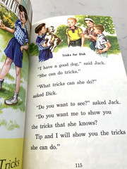 2 Vtg Books Storybook Treasury Dick & Jane Jack & Janet Hardcover 50s Read Funny