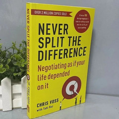 Never Split the Difference by Chris Voss Books in English for Adults Negotiation