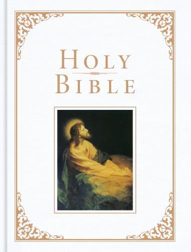 KJV Family Bible, White Imitation Leather-Over-Board, Red Letter, Pure Cambridge